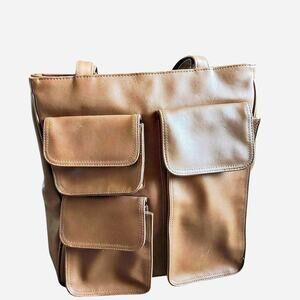 Tan and brown leather